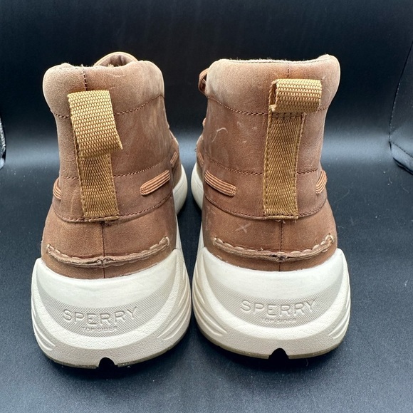 Sperry Mens 11 Rebel A/O Chukka STS23011 Brown Leather Moc Toe Boots EUR 44.5 - Picture 4 of 7